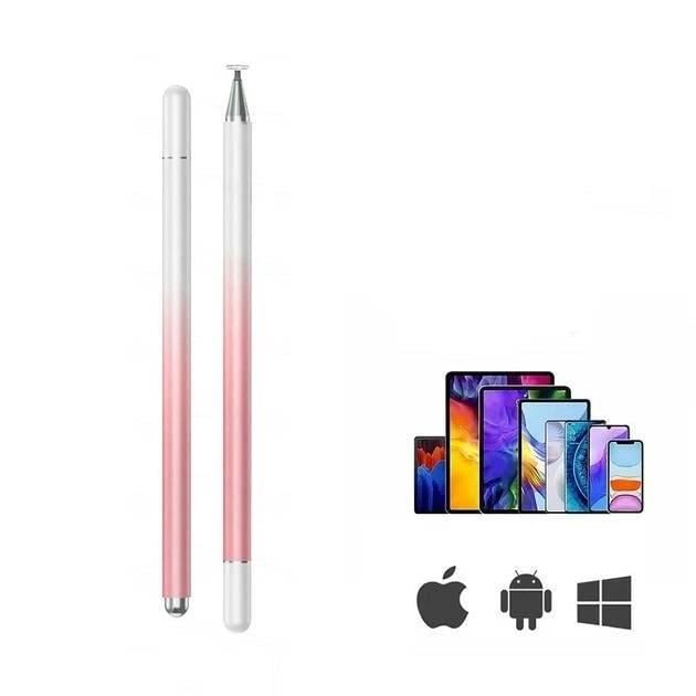 Стилус металевий універсальний з магнітним ковпачком Рожевий - фото 2