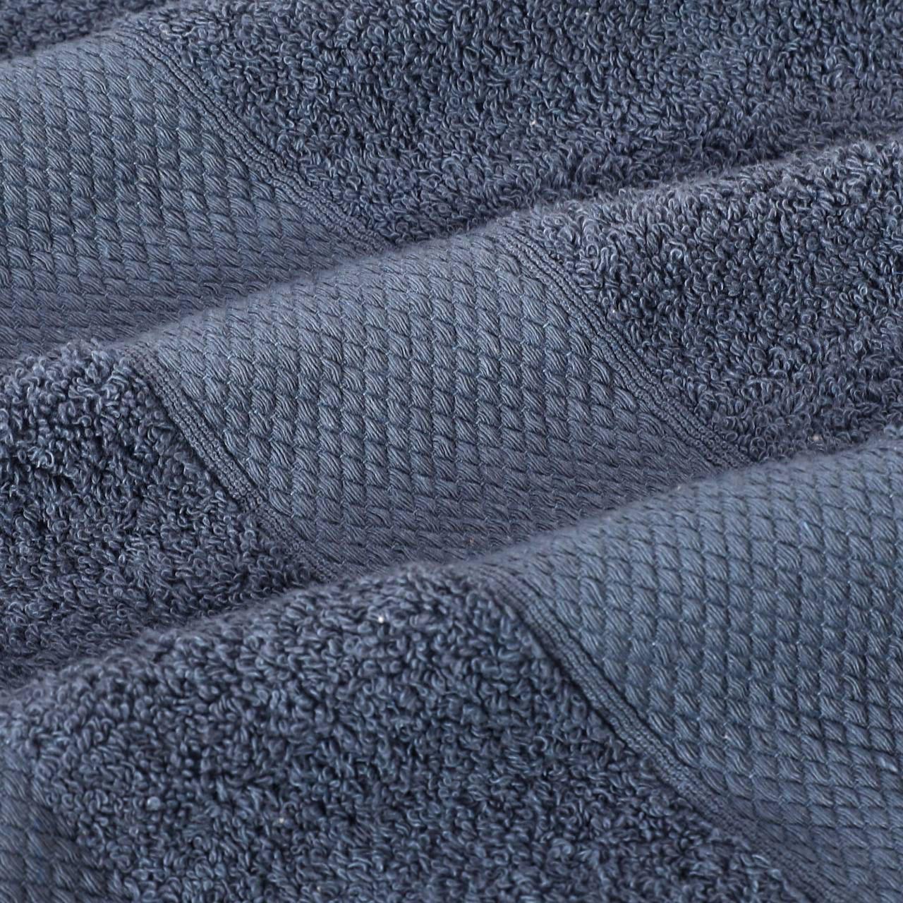 Комплект рушників махрових Malloory Home 50х90/70х140 см Темно-сірий (6958-1) - фото 2 Комплект рушників махрових Malloory Home 50х90/70х140 см Темно-сірий (6958-1) - фото 2