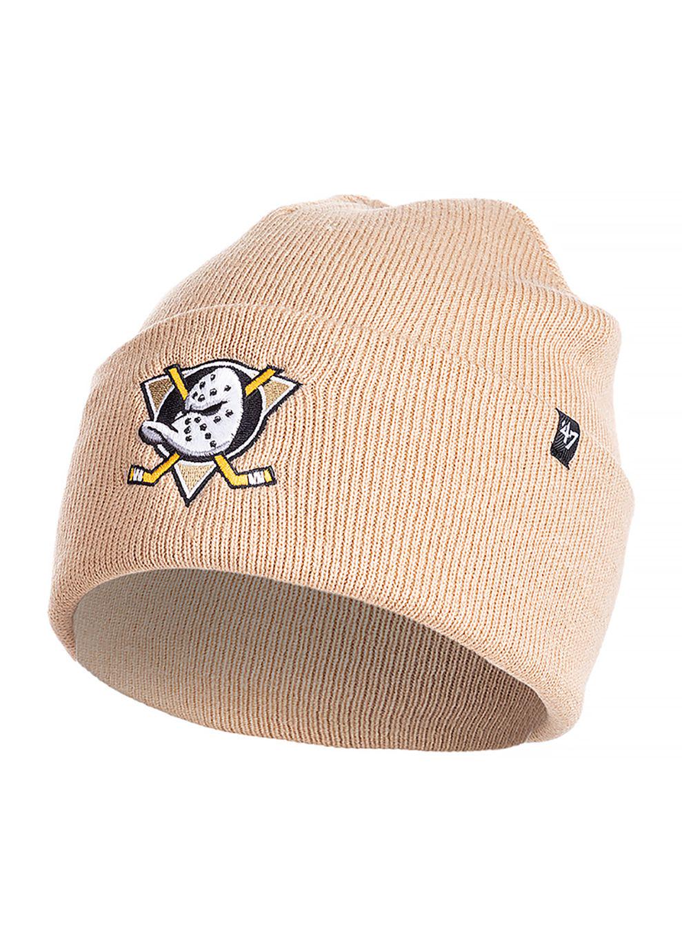 Шапка 47 Brand MLB ANAHEIM DUCKS HAYMAKER Бежевый (7dH-HYMKR25ACE-KH One size)