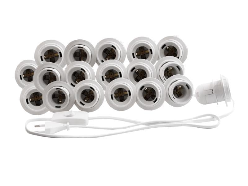 Подсветка гримировочного зеркала светодиодная LEDUA врезная с ручным выключателем 18 шт. E14 Белый (6571)