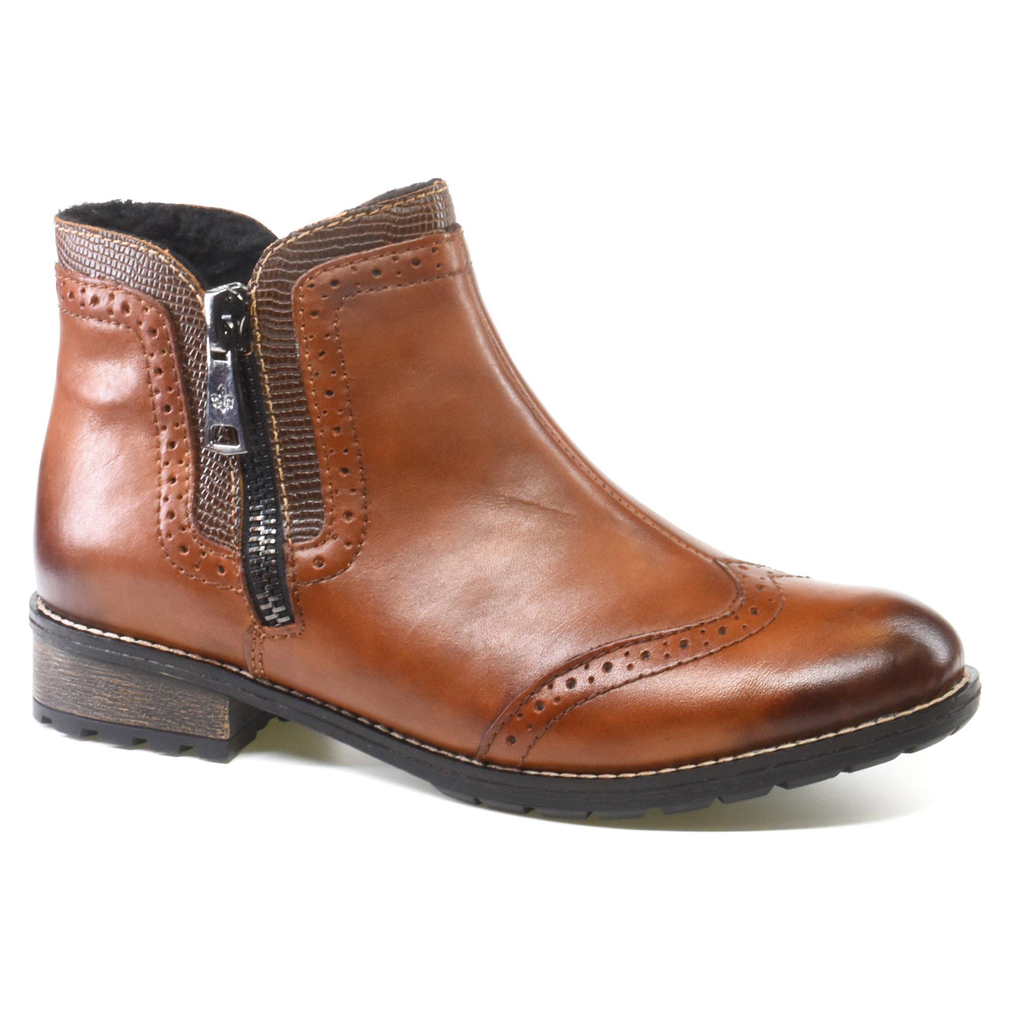 Ботинки зимние женские Rieker р. 38 Коричневый (011614-38)