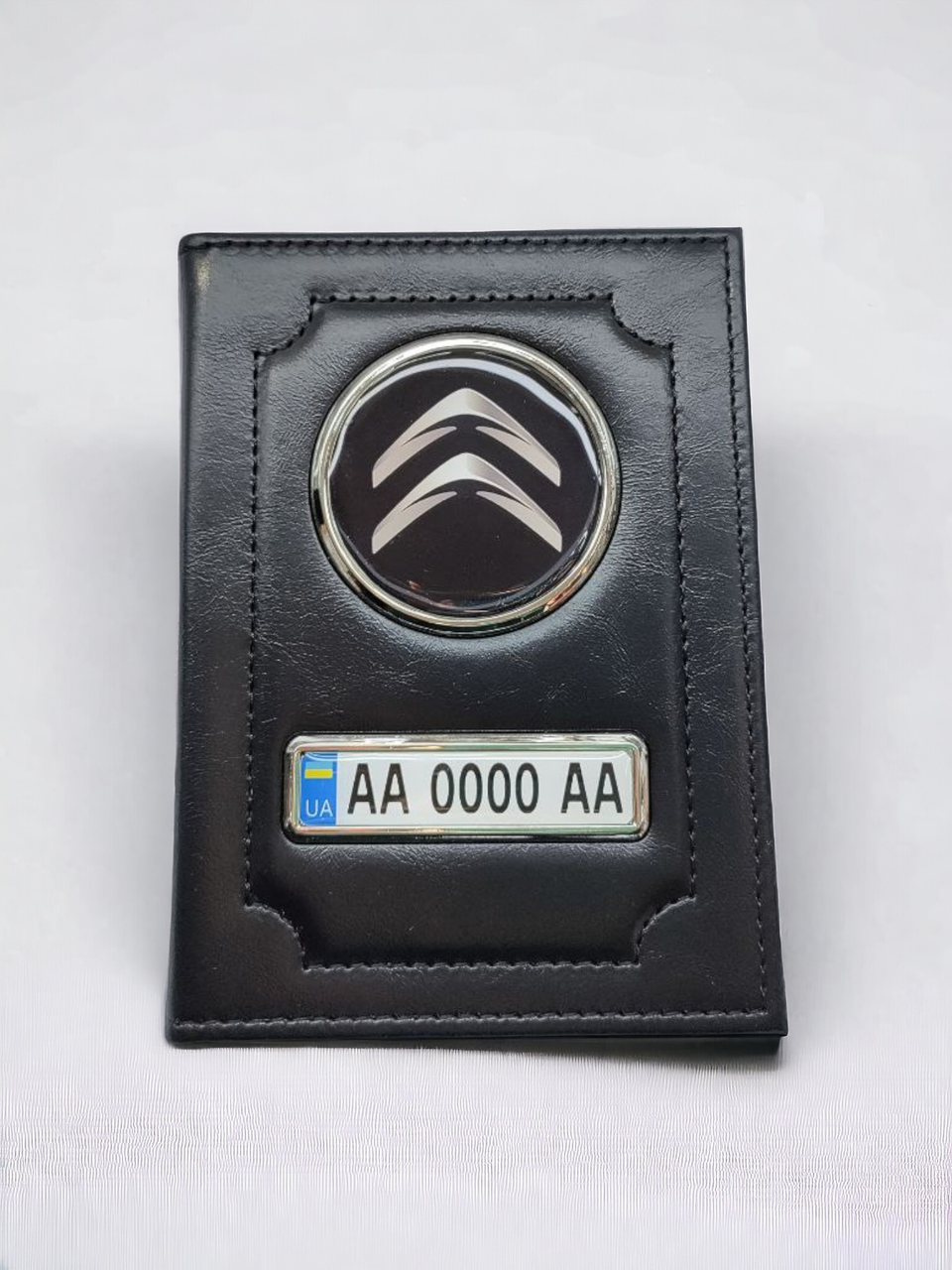 Обложка для водительских документов Citroen с номером авто и логотипом (1063147254)