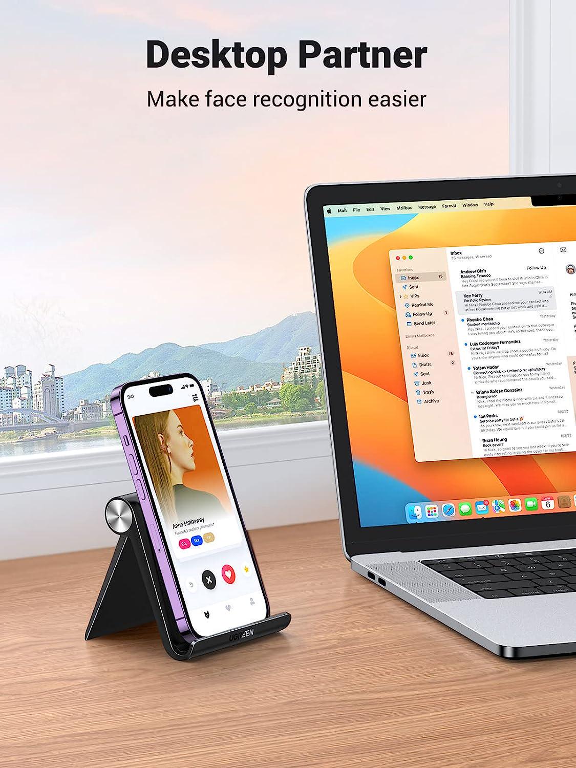 Підставка для телефону UGREEN настільна складана Чорний (50747) - фото 4 Підставка для телефону UGREEN настільна складана Чорний (50747) - фото 4