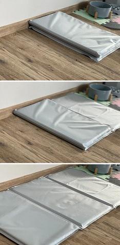 Коврик гелевый охлаждающий для собак и кошек складной 110х70 см Серый - фото 7 Коврик гелевый охлаждающий для собак и кошек складной 110х70 см Серый - фото 7