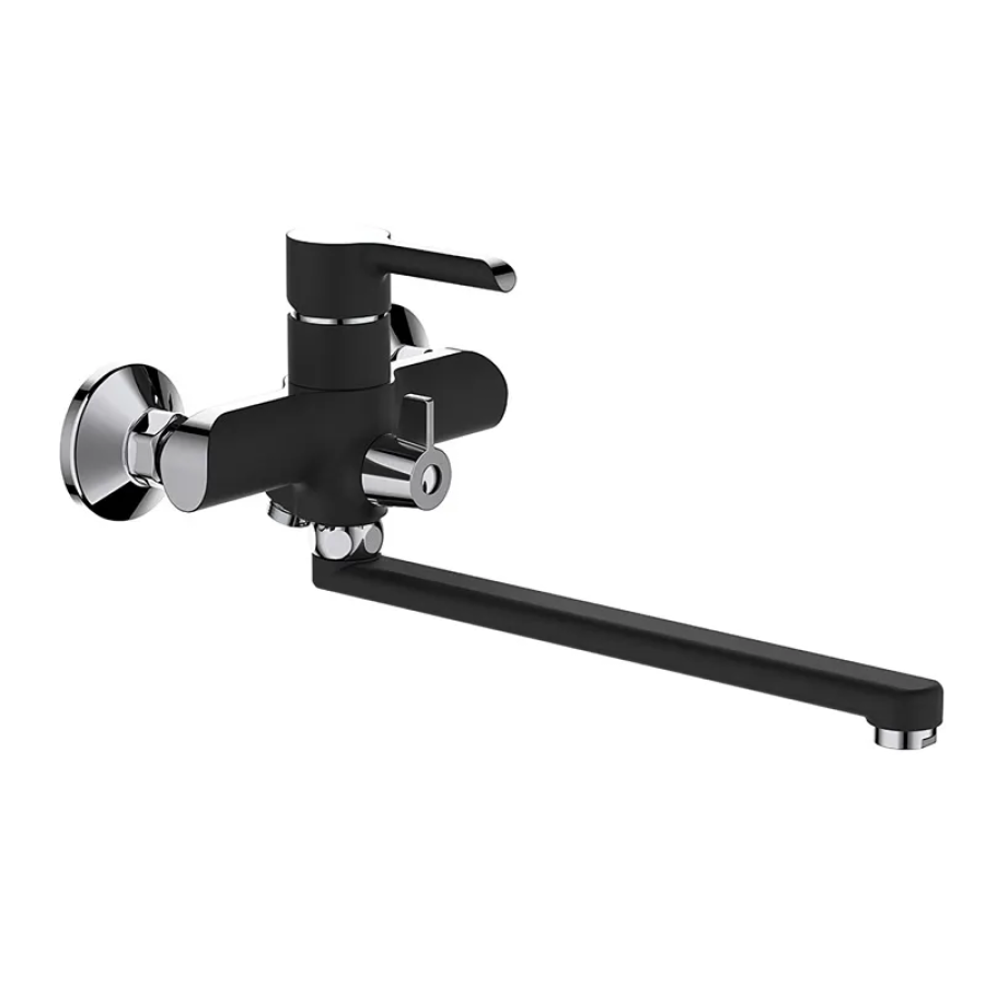 Смеситель для ванной однорычажный MIXXUS EDEM 006 Black (MI5841)