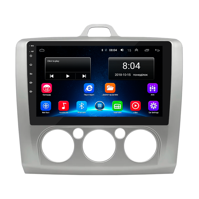 Магнитола штатная Lesko для Ford Focus II рестайлинг 2007-2011 г. (6727-21288)