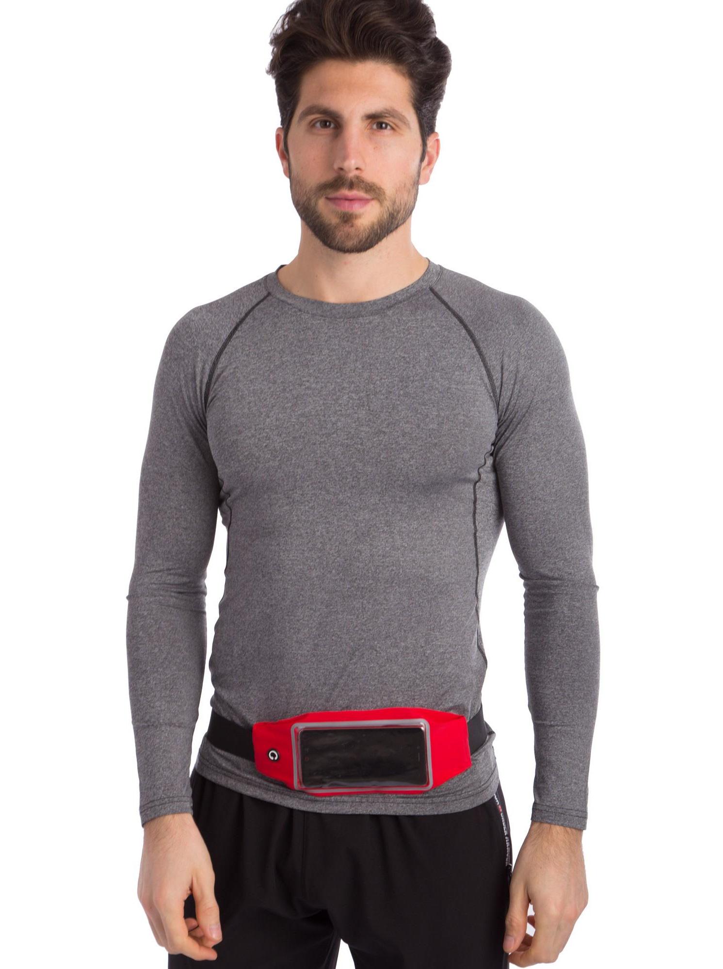 Спортивная сумка пояс Zelart RUNNING WAISTPACK SP-Sport GA-506 с сенсорным экраном Красный (DR0021578)