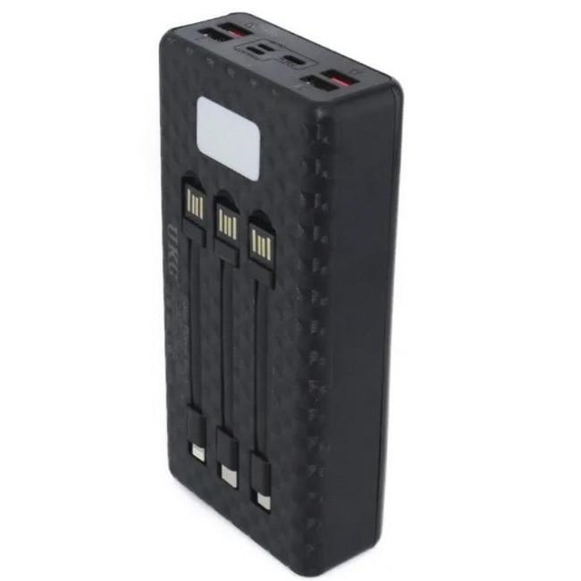 Повербанк UKC 8058 с солнечной панелью 5 Вт 4 USB 20000 мА-ч Black (018774)