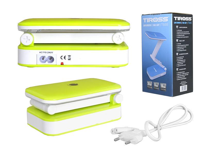 Лампа-ліхтарик настільна Tiross TS55 трансформер акумуляторна 800 mAh 220В 24LED Зелений (1276309783) - фото 3 Лампа-ліхтарик настільна Tiross TS55 трансформер акумуляторна 800 mAh 220В 24LED Зелений (1276309783) - фото 3