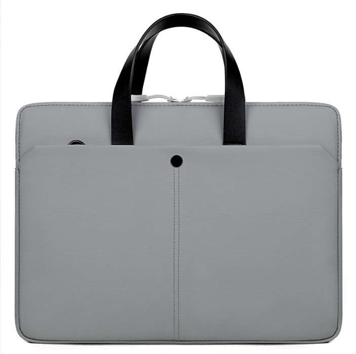 Сумка для ноутбука Oumande вологозахищена з плечовим ременем та кишенею 15,6" Сірий (C456-1)