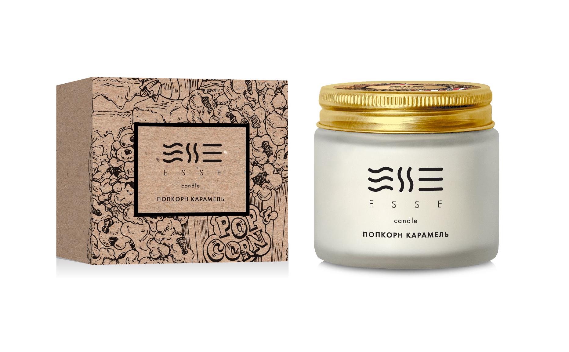Аромасвечка Esse HOME Попкорн карамель 50 г (32147900) Аромасвечка Esse HOME Попкорн карамель 50 г (32147900)
