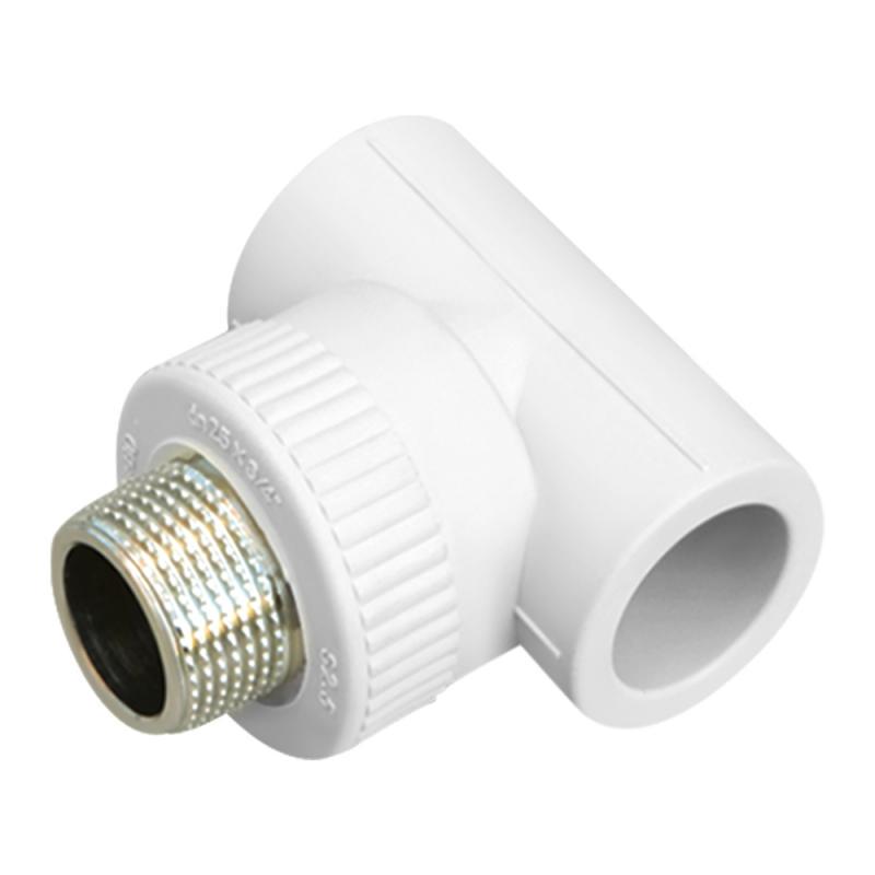 Тройник PPR Blue Ocean 25х3/4"х25 НР Белый (FRRS00042165)