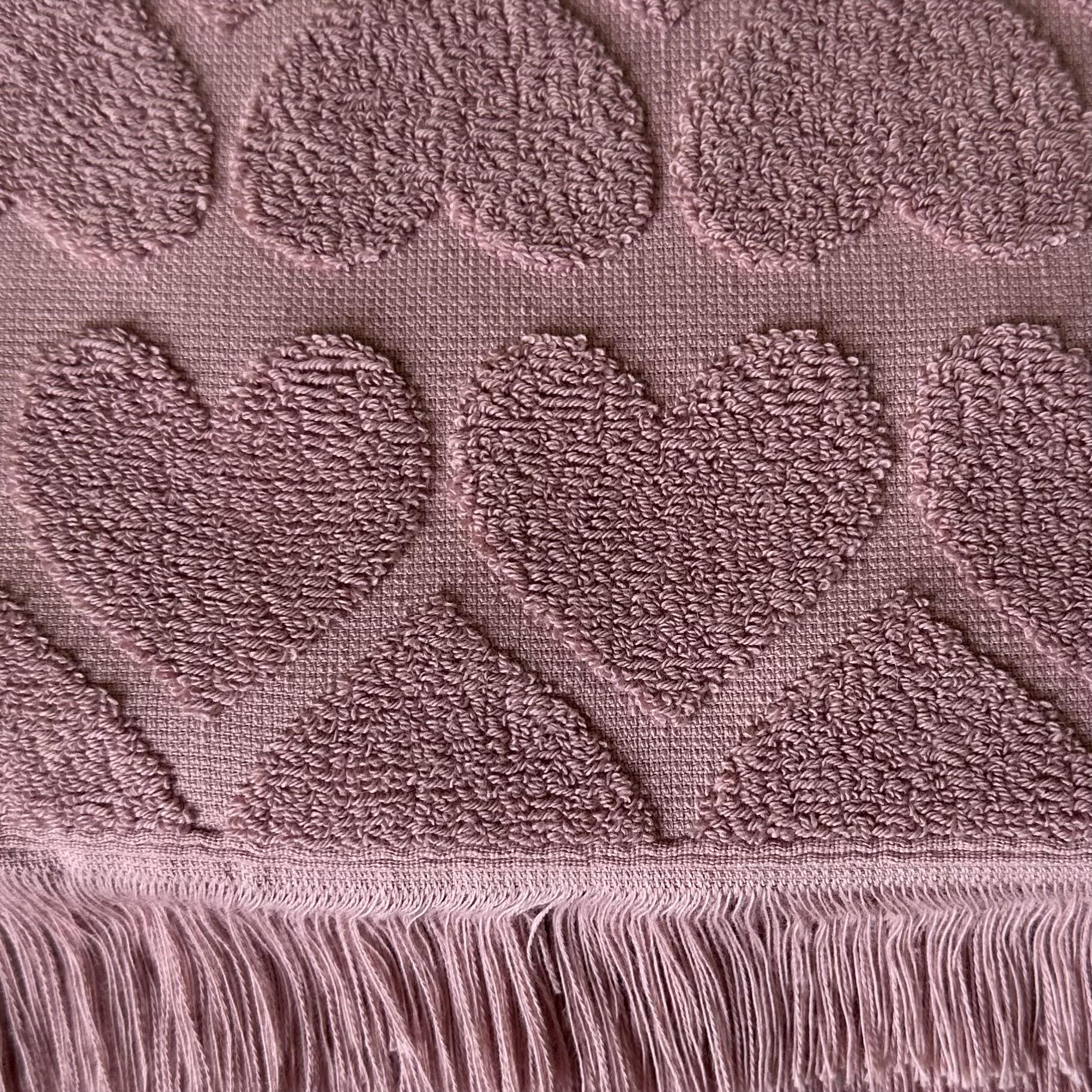 Полотенце махровое Malloory Home 70x140 см Розовый (8901-3) - фото 3 Полотенце махровое Malloory Home 70x140 см Розовый (8901-3) - фото 3