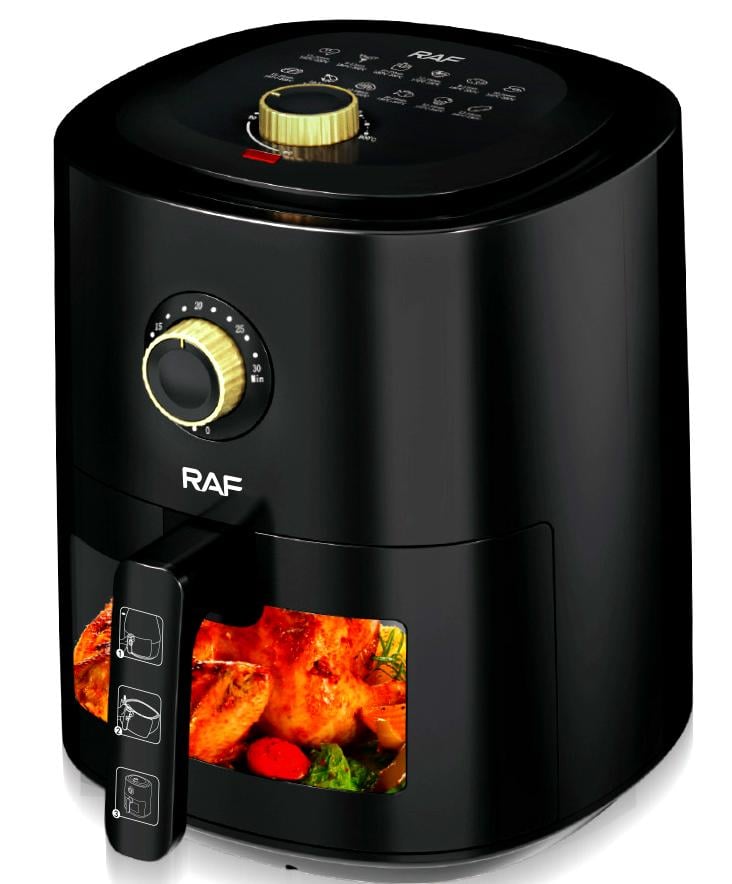 Аэрофритюрница без масла Air Fryer Raf RS7325 6L 1600W