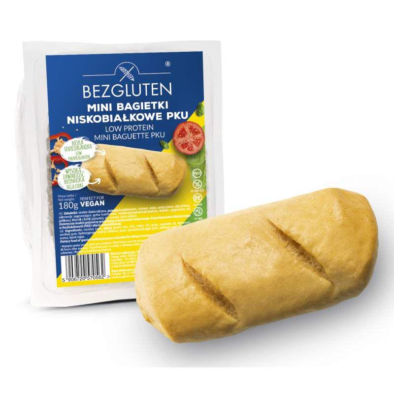 Мини-багеты без глютена Bezgluten PKU для выпечки низкобелковый 180 г