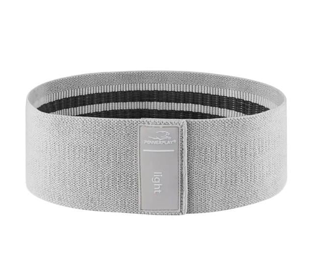 Резинка тканинна для фітнесу та спорту PowerPlay 4111 Hip Band S Heavy d 64 см Сірий (PP_4111_Grey_S)
