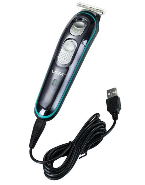 Машинка VGR V-055 500 мАч 10 Вт беспроводная с насадками Черный (2390000057)