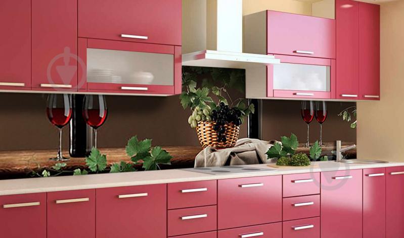 Наклейка виниловая кухонный фартук Zatarga "Виноград в корзине" 650х2500 мм - фото 4 Наклейка виниловая кухонный фартук Zatarga "Виноград в корзине" 650х2500 мм - фото 4