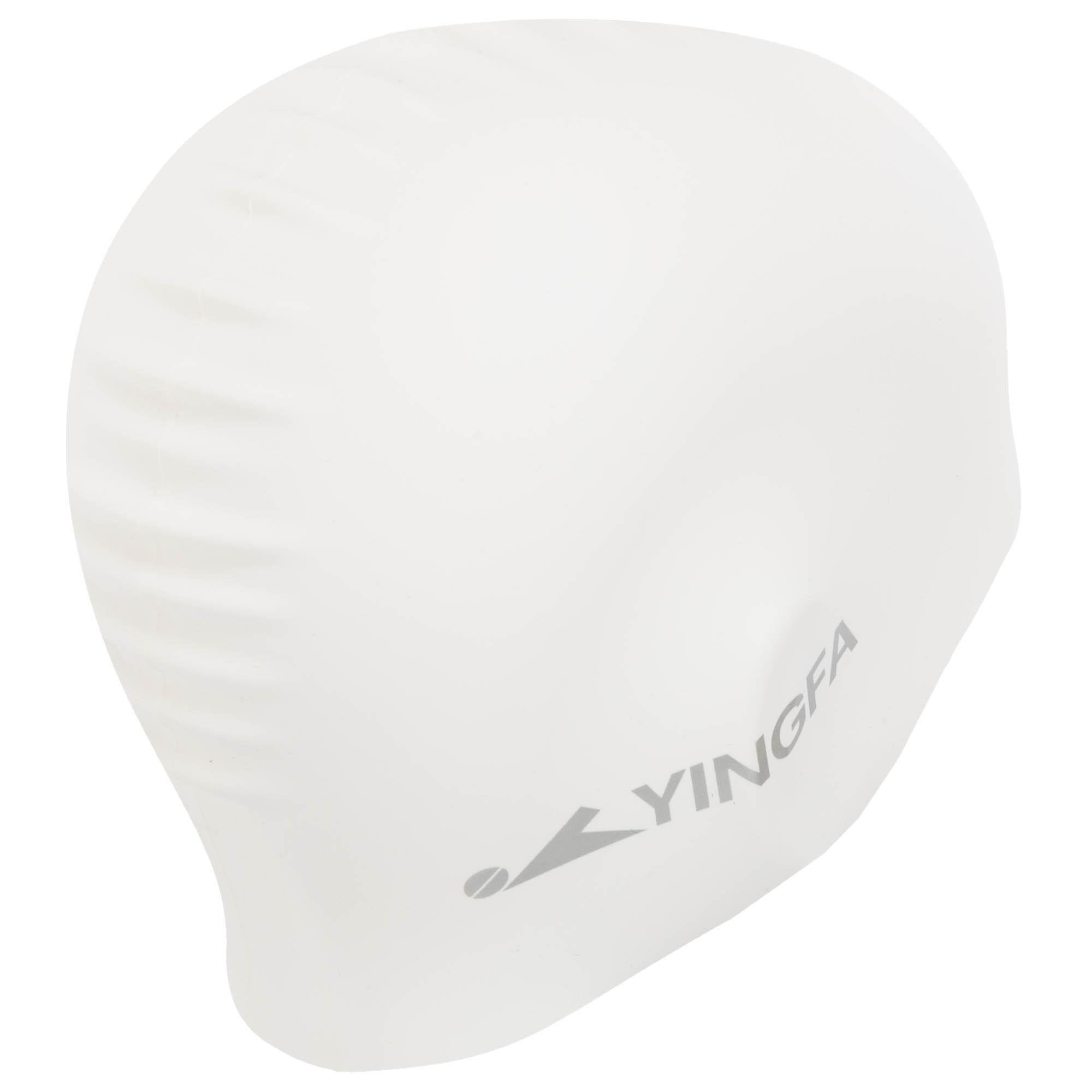 Шапочка для плавання для дорослих YINGFA C0081 силіконова L Білий (C0081_Белый_L) - фото 4