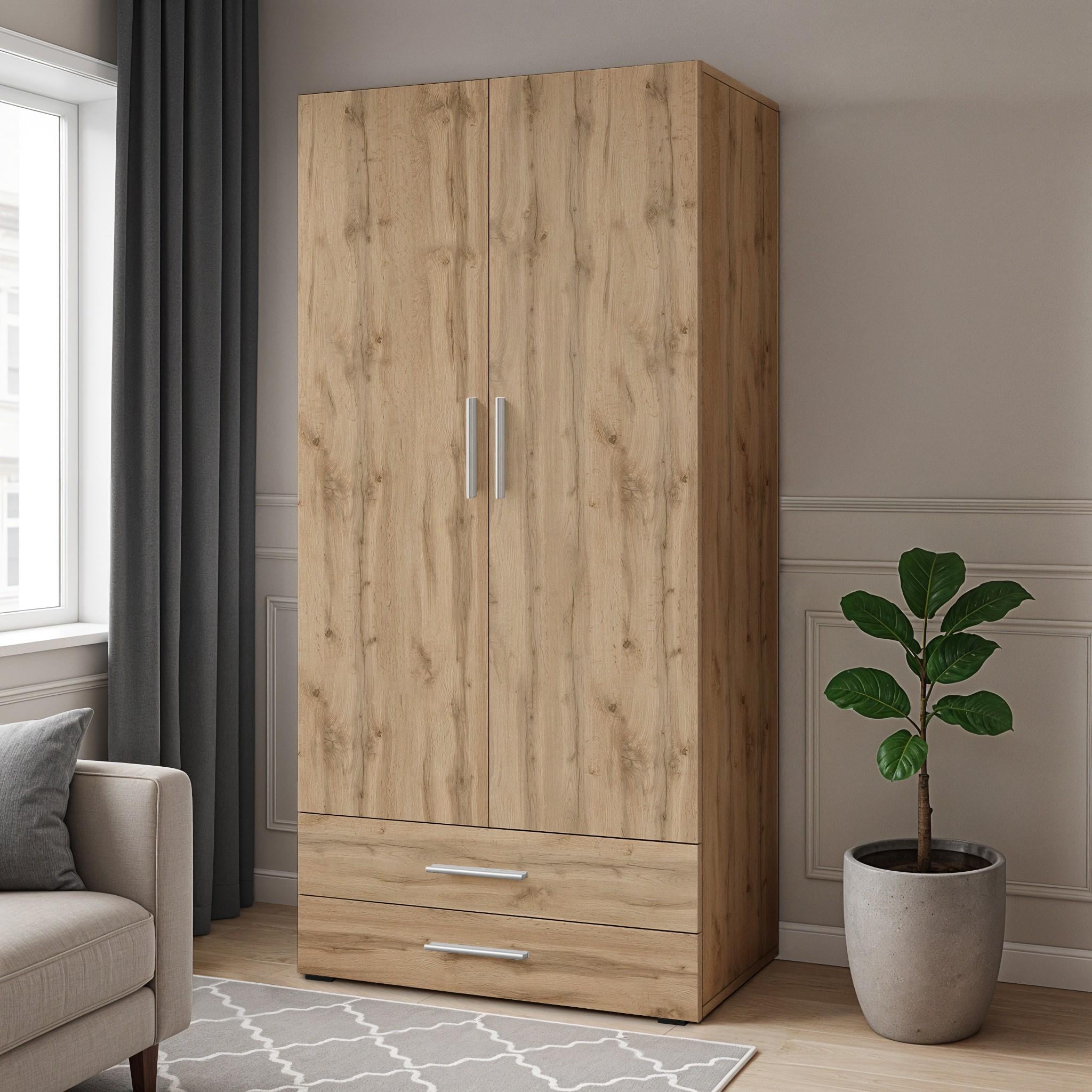 Шкаф со штангой и ящиками ST-0002 1000x520х2190 мм Дуб Аппалачи