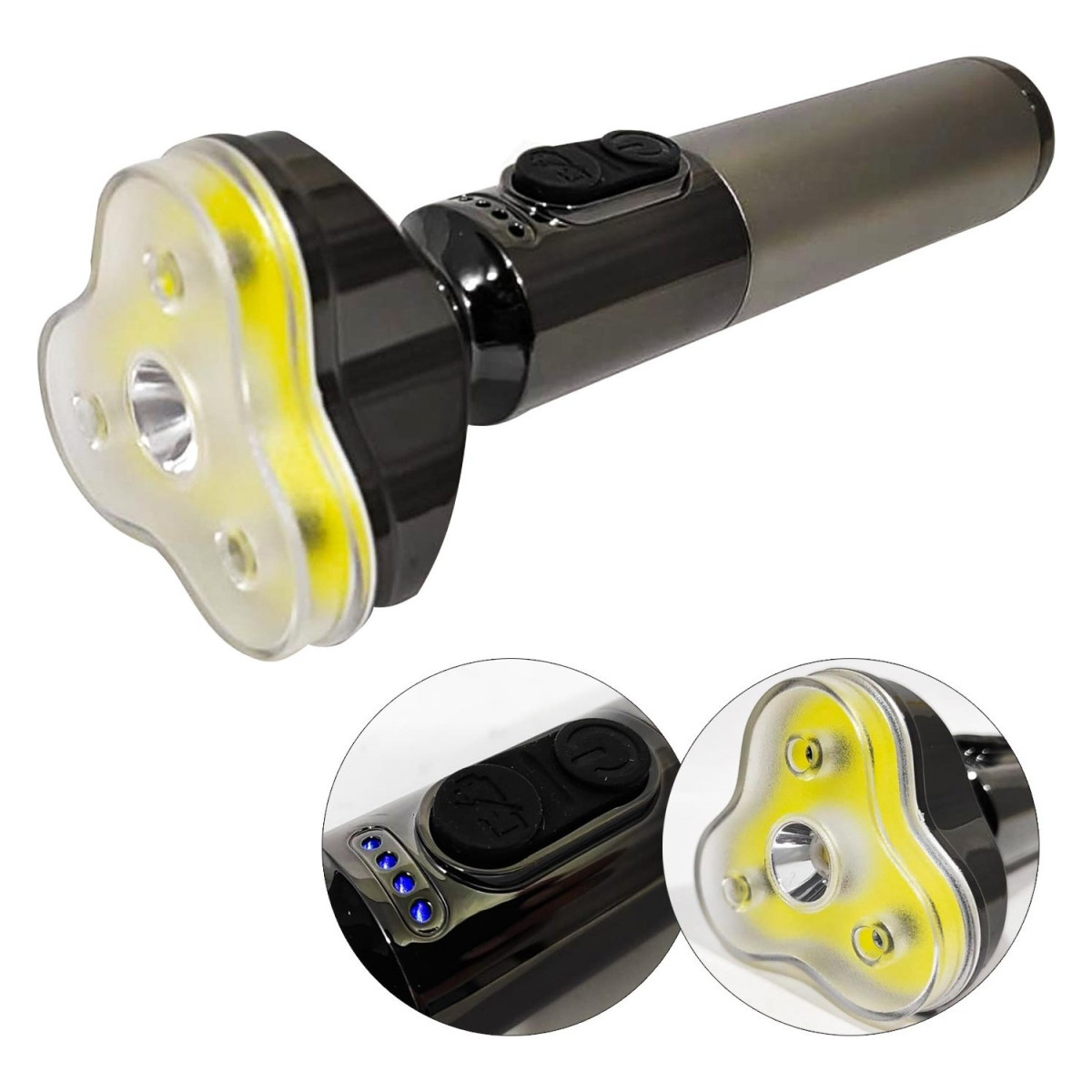 Ліхтар акумуляторний кемпінговий Ranchi RC-2101 9265 Сріблястий (4491393) - фото 3 Ліхтар акумуляторний кемпінговий Ranchi RC-2101 9265 Сріблястий (4491393) - фото 3