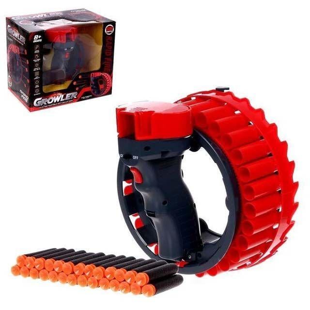 Автоматический бластер-пулемет H01 с USB на 28 зарядов - фото 5