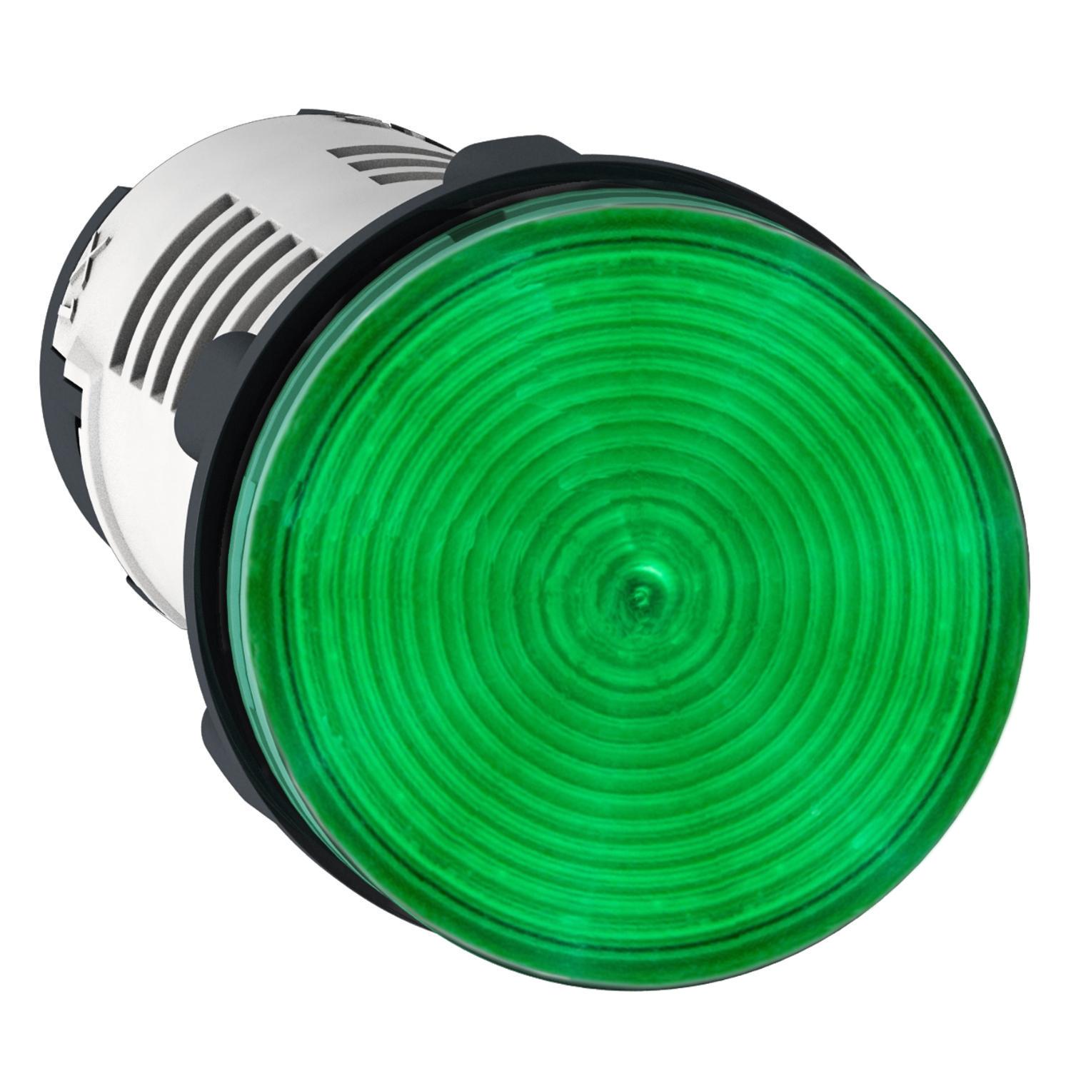 Лампа светодиодная LED Schneider Electric моноблок 22 мм 230В AC XB7 Зеленый (00000059866)