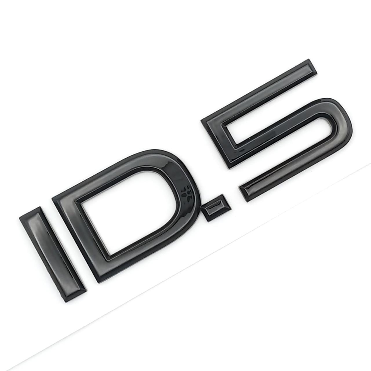 Эмблема надпись ID5 Volkswagen ABS 8,5х2,5 см Черный глянцевый (2690683172)