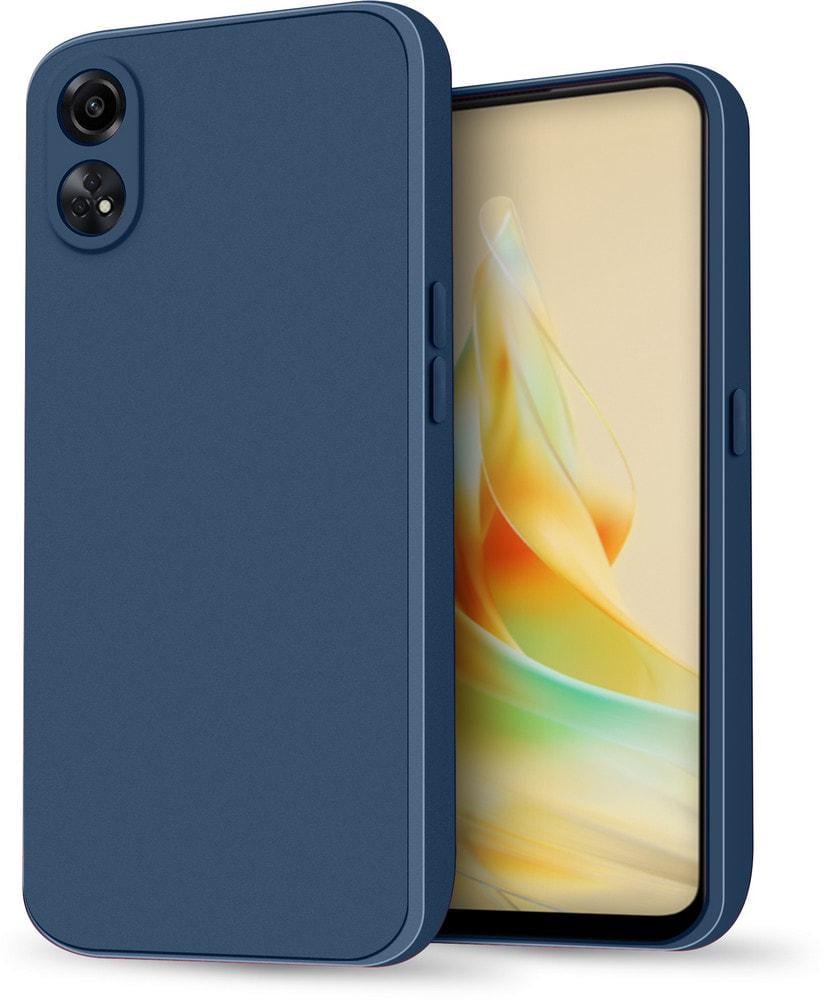 Силиконовый чехол HardCorner OPPO Reno8 T (с микрофиброй) Blue (35402-28)