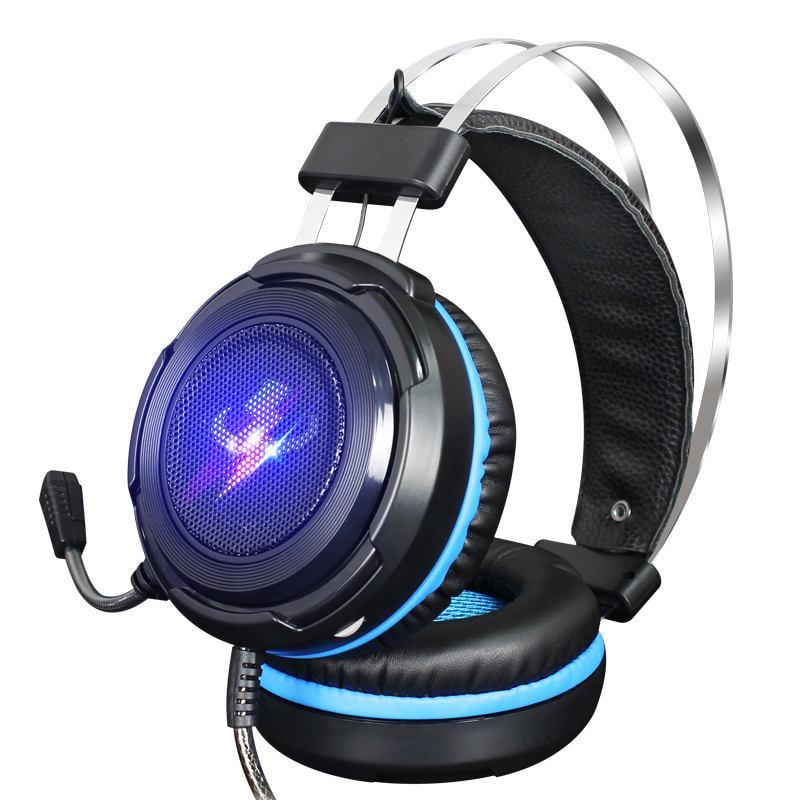 Наушники игровые накладные с микрофоном и подсветкой Misde G5S 7.1 USB/3,5 мм Черный