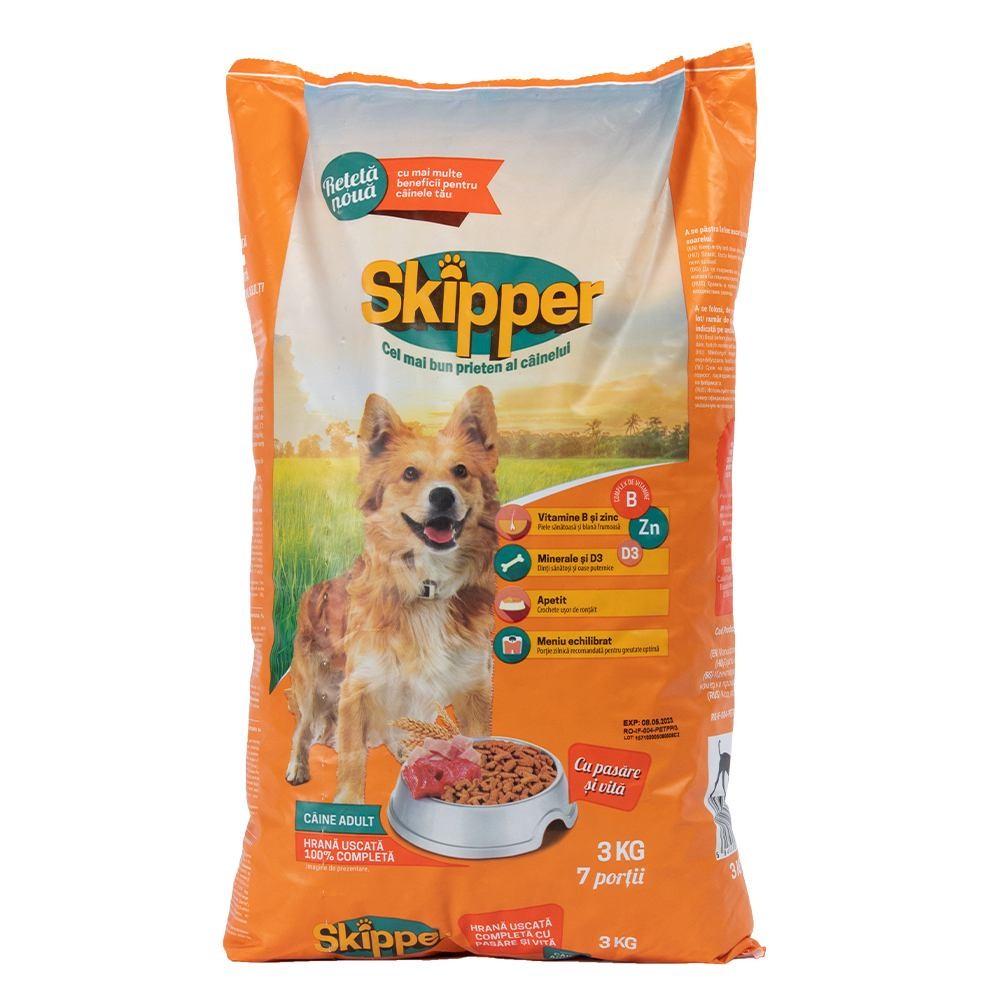 Корм для собак сухой Skipper с говядиной и курицей 3 кг (5948308003536)