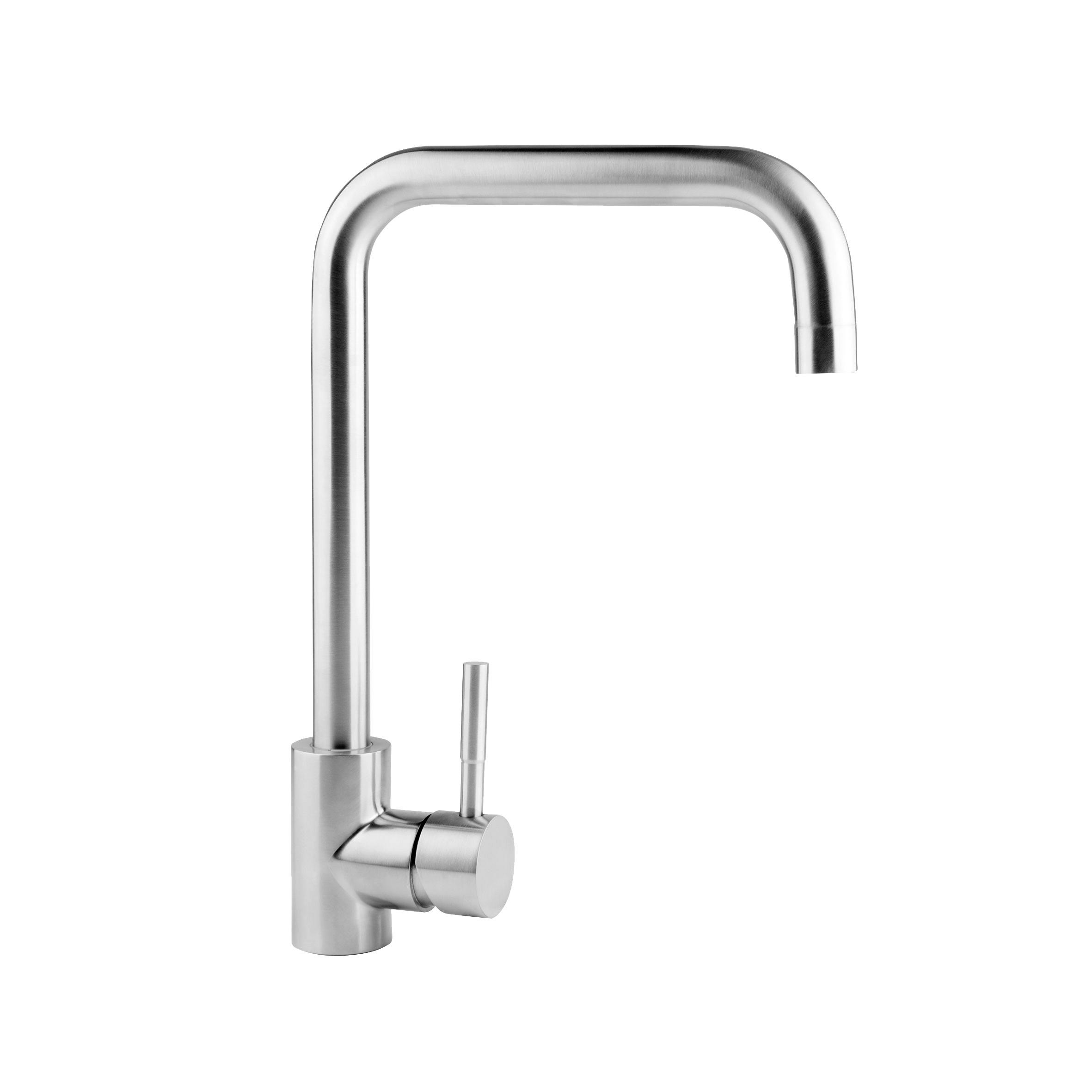 Смеситель для кухни Wezer EKO4B-01 Г-образный гусак Сатин (35588)