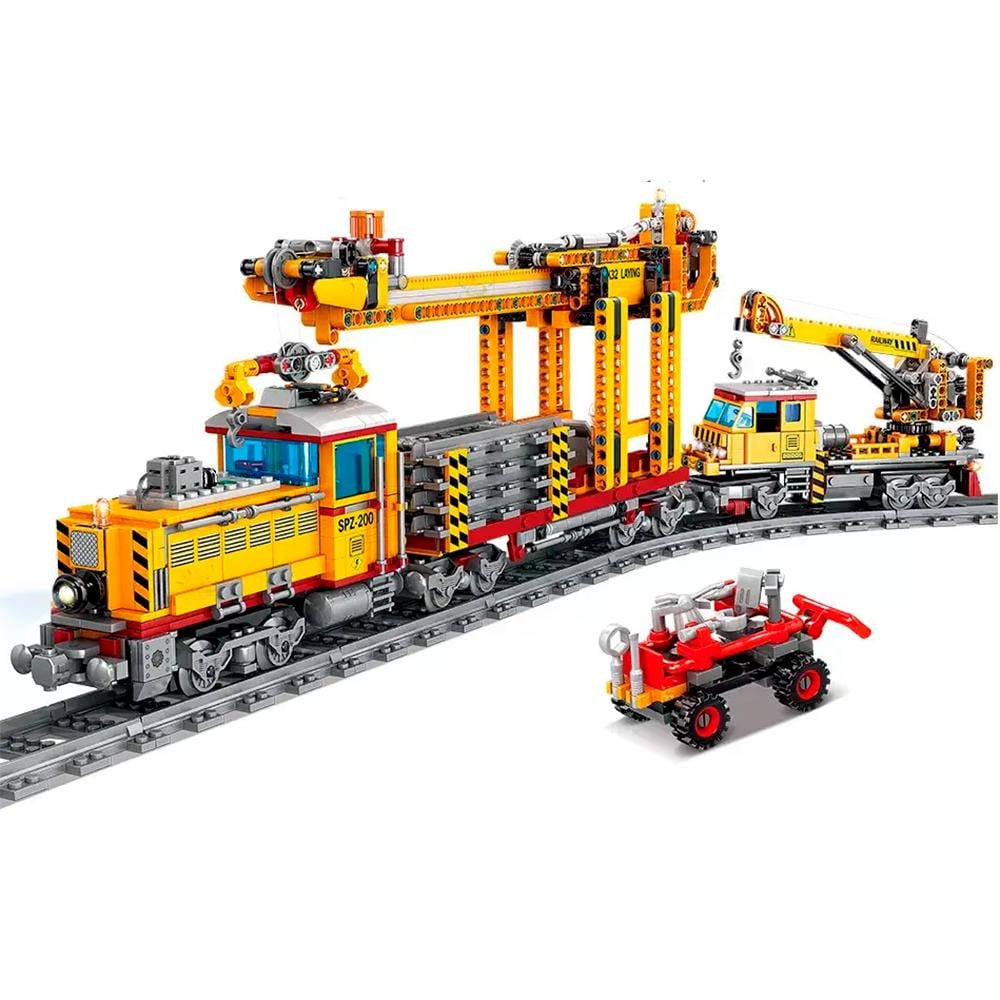 Конструктор Железнодорожный путеукладчик Kazi DPK32 1270 шт. (1012-622-03)