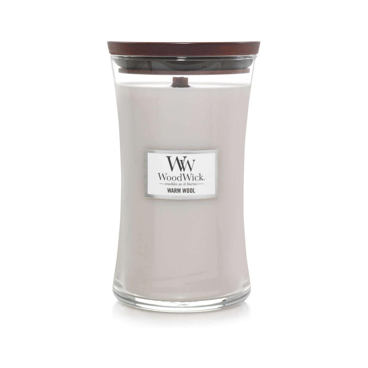 Ароматична свічка Woodwick Large Warm Wool з ароматом теплої вовни (1725423E)