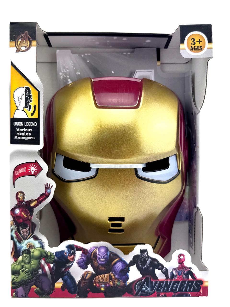 Игровая маска Marvel Iron Man с LED подсветкой глаз 21 см (3457244)