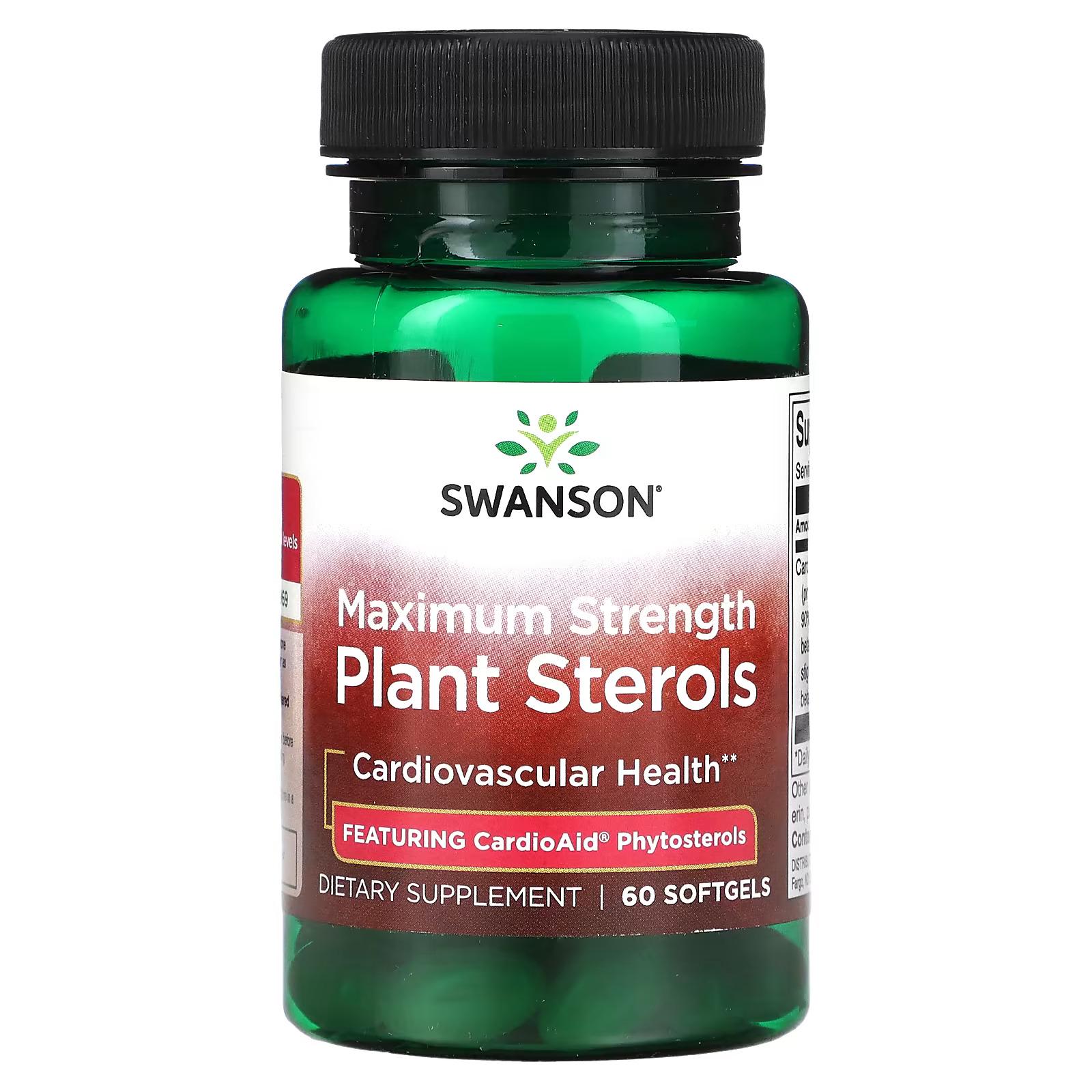 Витамины Растительные стерины максимальной прочности Swanson Plant Sterol 60 шт.