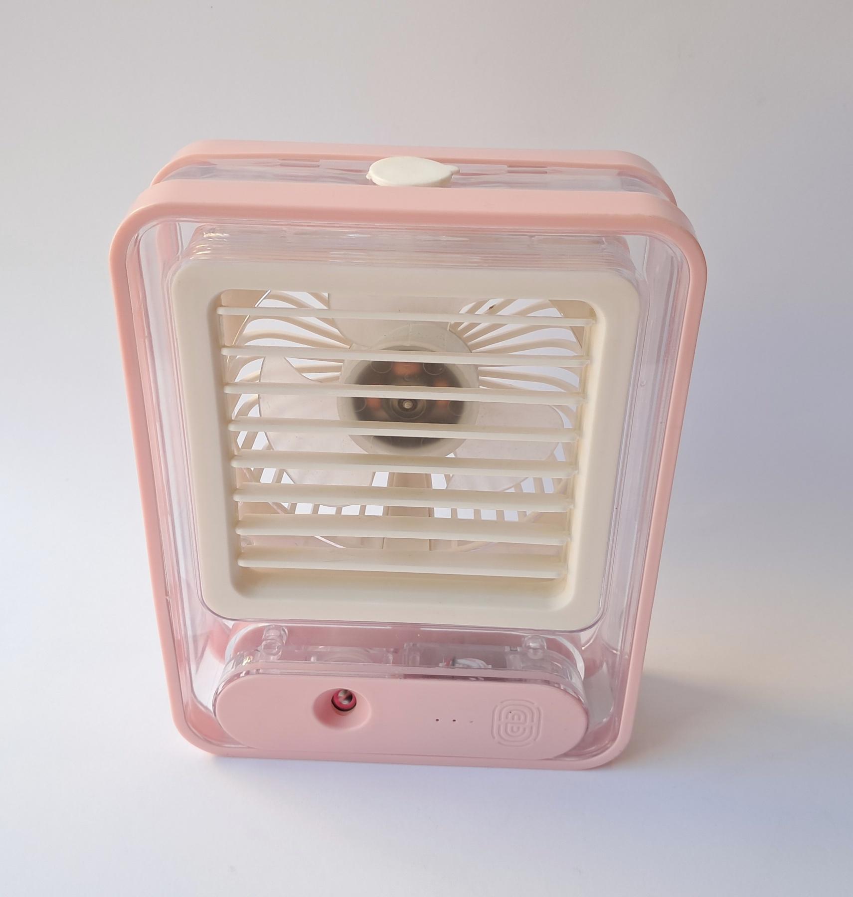 Вентилятор аккумуляторный с водой и подсветкой Розовый (SQV-8887) - фото 4