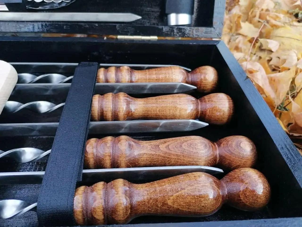 Набір шампурів Гриль Люкс у кейсі (10644736) - фото 3 Набір шампурів Гриль Люкс у кейсі (10644736) - фото 3