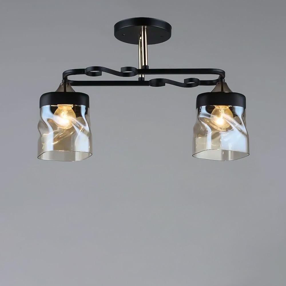 Люстра стельова Light House SR-19197/2 BK/FGD E27 410х120х270 мм Чорний/Золотий Люстра стельова Light House SR-19197/2 BK/FGD E27 410х120х270 мм Чорний/Золотий