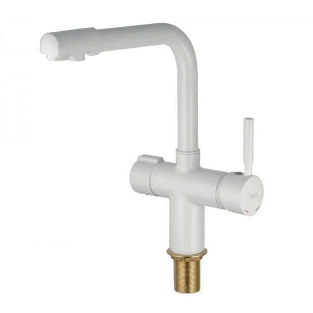 Смеситель для кухни Haiba Hans 021 под фильтр Белый (HB0842) Смеситель для кухни Haiba Hans 021 под фильтр Белый (HB0842)