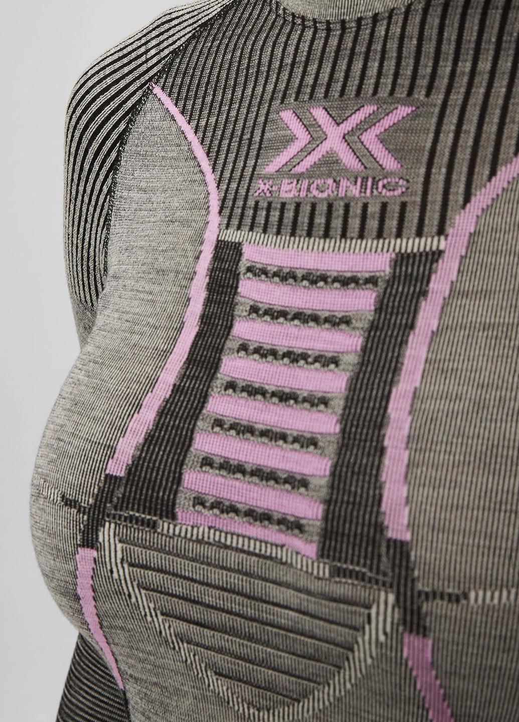 Комплект термобелья женский X-Bionic Apani Merino 4.0 Set CL-WT06W23M+CL-WP05W23W-B343 M Black/Grey/Magnolia - фото 10