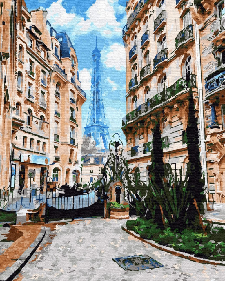 Картина по номерам Brushme Вид на Ейфеливу башню (GX32318) Картина по номерам Brushme Вид на Ейфеливу башню (GX32318)