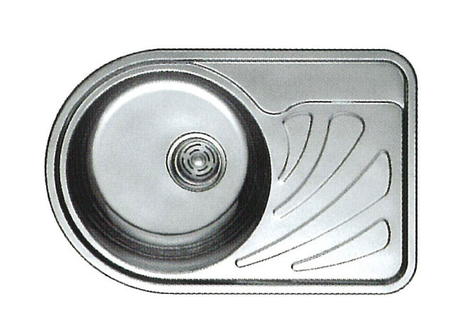 Мойка кухонная Aqua-World GENOVA 668х442 мм нержавейка декор 0,8 мм врезная левая - фото 2 Мойка кухонная Aqua-World GENOVA 668х442 мм нержавейка декор 0,8 мм врезная левая - фото 2