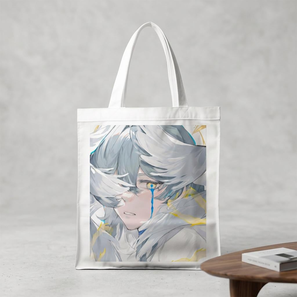 Сумка-шопер Honkai Star Rail из льна Белый (11284)