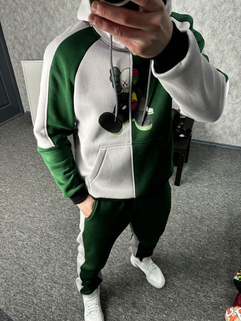 Спортивний костюм чоловічий 5-779 ДТФ утеплений S Різнокольоровий