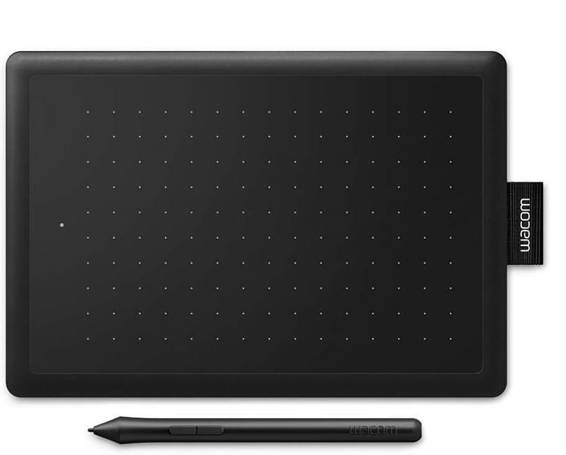 Графический планшет One by Wacom CTL-472 со стилусом Черный (74075002)