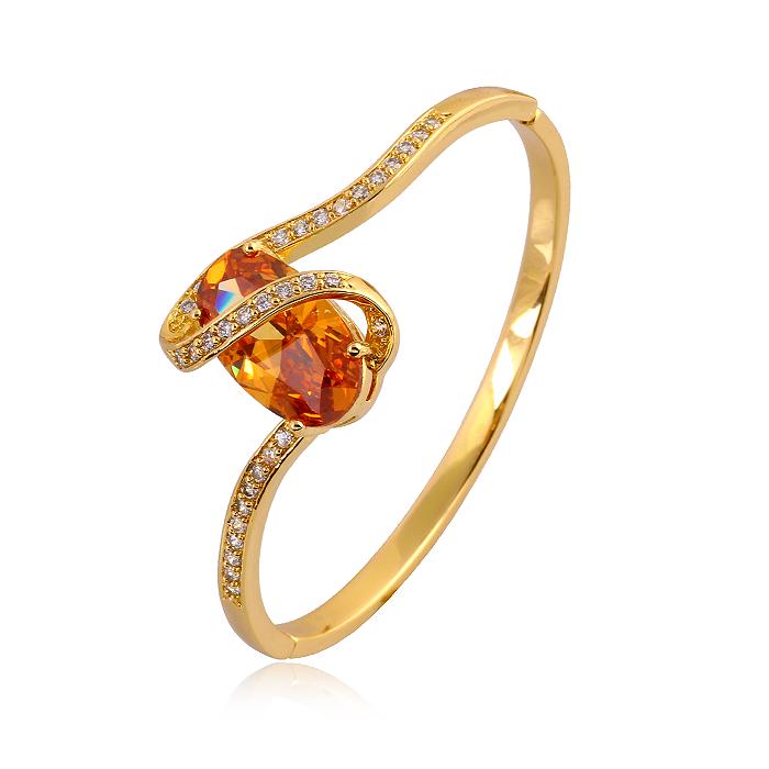 Браслет с цирконами X50412 Italina Янтарный