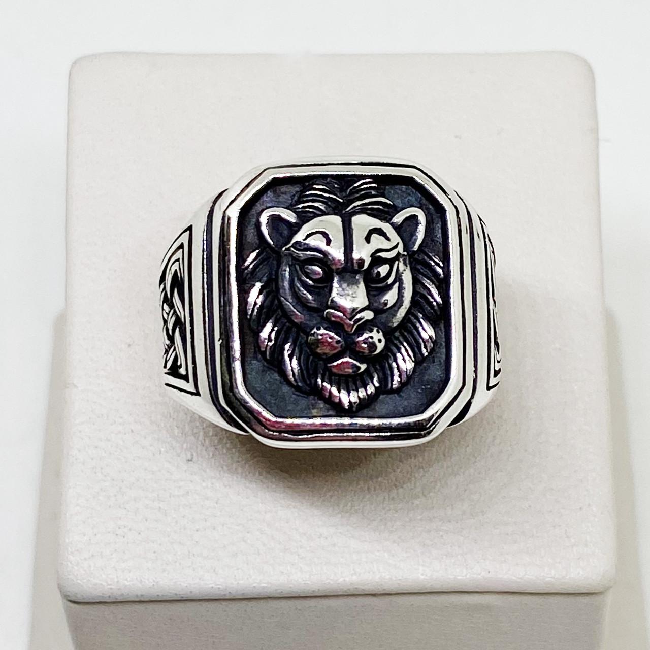 Перстень серебряный Лев р. 20 12,44 г (1804023357)