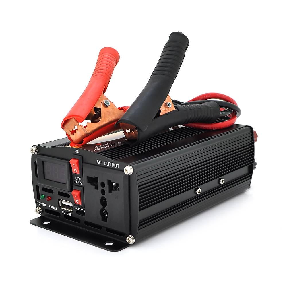Інвертор напруги Powermaster 24V/220V 300W з модифікованою синусоїдою 1 універсальна розетка клеми (32194)