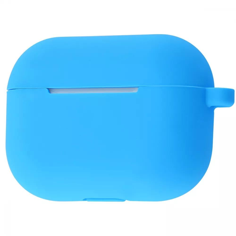 Чехол Silicone Case New для наушников AirPods Pro с карабином Blue (8e107462)